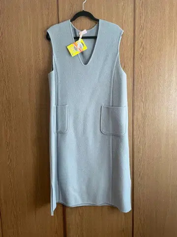 HIROKO BIS 탁한 블루 오버롤 스커트 빅 사이즈 13호