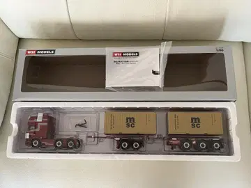WSI MODELS 스카니아 트랙 MSC 컨테이너 세트 1/50