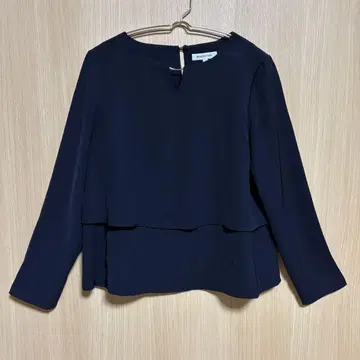 NATURAL BEAUTY BASIC 네이비 긴팔 상의