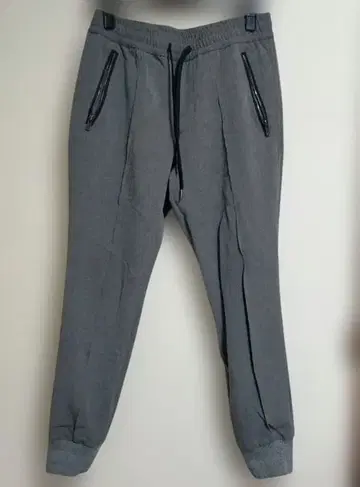 5351 그레이 조거 팬츠 지퍼 포켓 부착