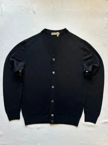 [ 클리닝 완료 ] CRUCIANI 크루치아니 블랙 울 리브 가디건 48