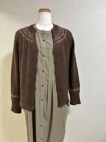 니트 가디건 긴팔 스웨터