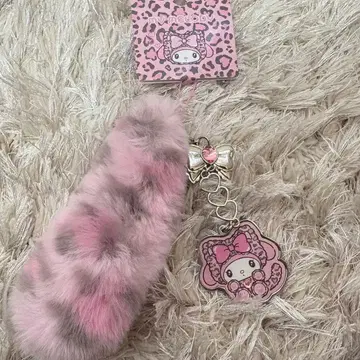 산리오 갸루 고양이 디자인 시리즈 마이멜로디 꼬리 키링
