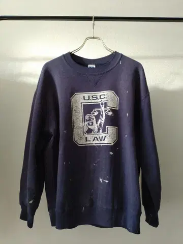 [보로] RUSSELL 빈티지 맨투맨 네이비