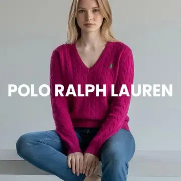 [ 고품질 ] 폴로 랄프로렌 울 캐시미어 V넥 스웨터 S