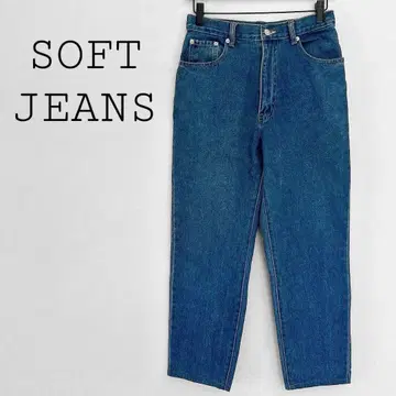 소프트 청바지 데님 팬츠 블루 계열 캐주얼 스트릿 루즈핏