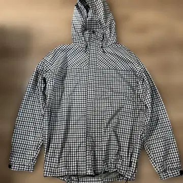 미스터 젠틀맨 체크 무늬 후드 부착 윈드브레이커