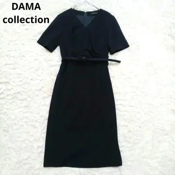 DAMA collection 네이비 반팔 원피스 울 가을/겨울