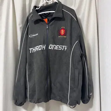 ATMARK 스웨이드 트랙 자켓 드로우 코드 차콜 그레이