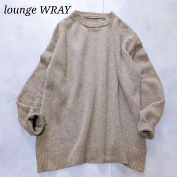 WRAY 캐시미어 혼방 빅 실루엣 크루넥 니트 루즈한 성숙한 코디