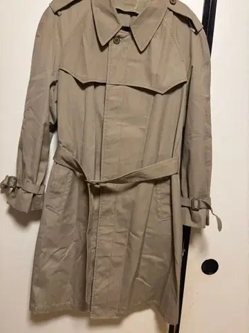 LONDONFOG SHELL 40 베이지 트렌치코트 라이너 없음
