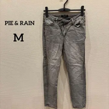새상품급 PIE & RAIN [ M ] 그레이 스키니 데님 무지 캐주얼