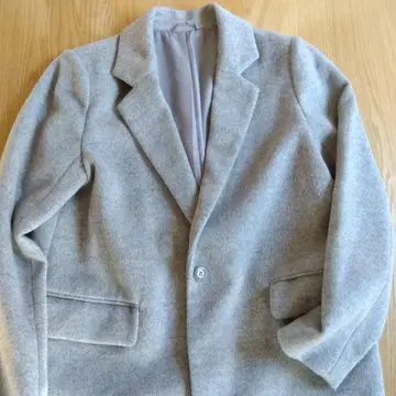 그레이 싱글 버튼 자켓