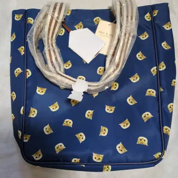 폴앤조 네이비 세로형 토트백 누네트