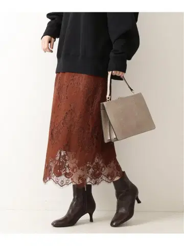 스픽앤스팬 Spick&Span 러셀 레이스 스커트 34