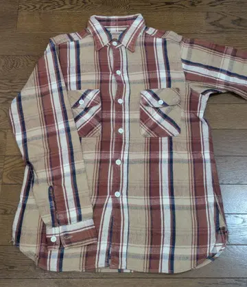 DUBBLEWORKS 체크 무늬 플란넬 셔츠 36 사이즈