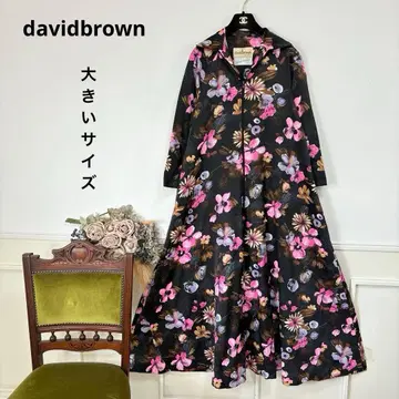 새상품급 빅 사이즈 davidbrown 플라워 원피스