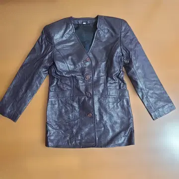 다크 브라운 가죽 블레이저! 9호!