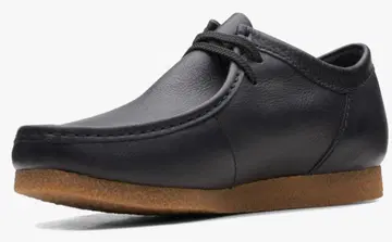 클락스 모카신 쉐이커 II 블랙 가죽 신발