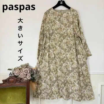 새상품급 빅 사이즈 아틀리에 paspas 플라워 원피스