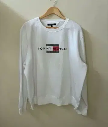 TOMMY HILFIGER 화이트 긴팔 트레이닝복