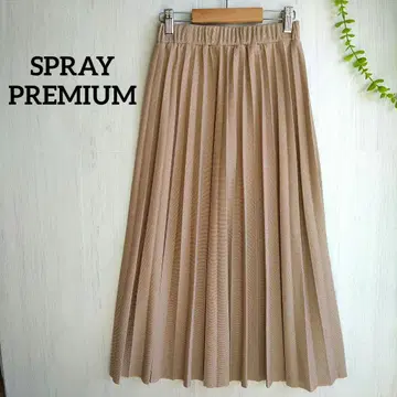 플리츠 스커트 허리밴딩 안감 없음 비침 없음 밑단 컷팅