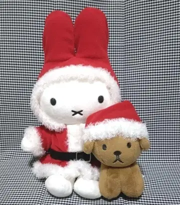 미피 스타일 산타 미피 & 스너피 봉제 인형 miffy