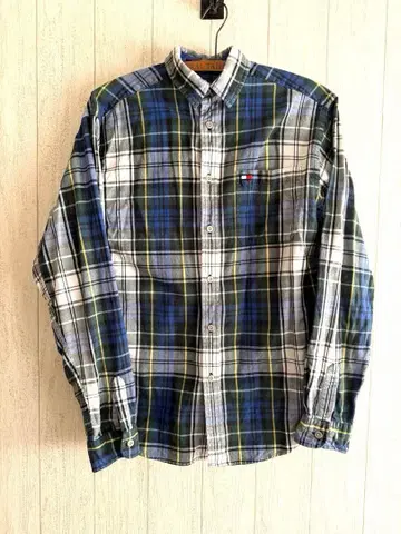 Tommy Hilfiger 체크 무늬 긴팔 셔츠