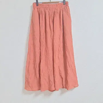 VIS 가우초 M 오렌지 허리밴딩 포켓 부착 택 포함