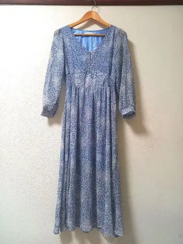 [ 미사용품 ] archives 꽃무늬 셔링 긴팔 원피스 프리 사이즈