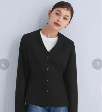 ELIN 노카라 자켓 블랙