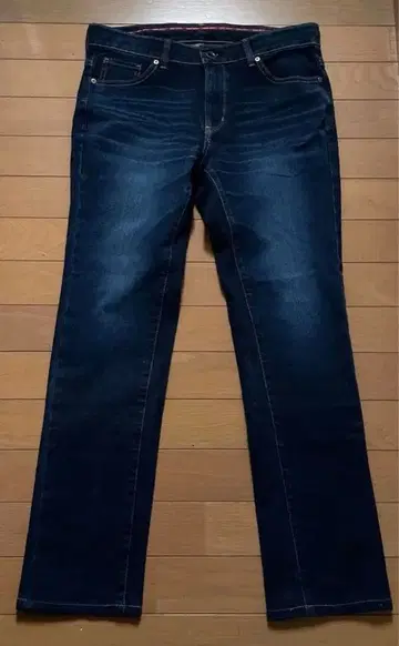 새상품급 EDWIN 저지즈 L 다크 네이비 일본제 스트레치 데님