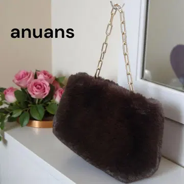 새상품급 anuans 아뉴앙스 퍼 백 숄더백 체인
