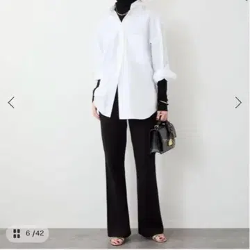 Effortless 셔츠 화이트 긴팔 셔츠 프리 사이즈