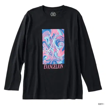 [ 새상품 ] 에반게리온 긴팔 T셔츠 롱기누스 블랙 L