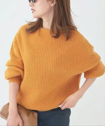 Plage 파인 울 카타아제 뉴앙스 크루 풀오버 새상품급