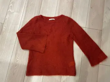 아나이 오렌지 플레어 소매 니트 스웨터 사이즈 36