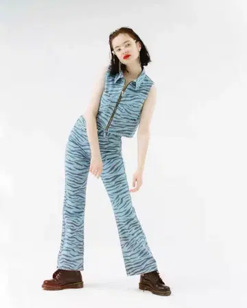 새상품급 X-girl ZEBRA FLARE PANTS