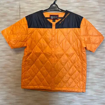 마모트 오렌지 퀼팅 숏슬리브 자켓