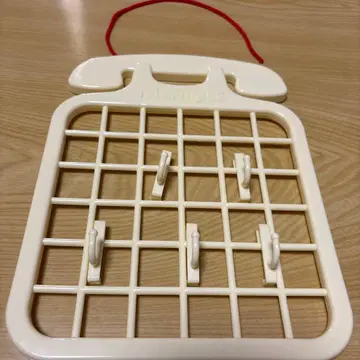 미사용 쇼와 레트로 전화기 행거 후크 옐로우 컬러 팬시 플라스틱