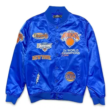 NBA 뉴욕 닉스 농구 나일론 자켓 블루종