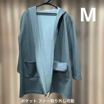 Rew de Rew 여성용 후드 부착 코트 자켓 그레이