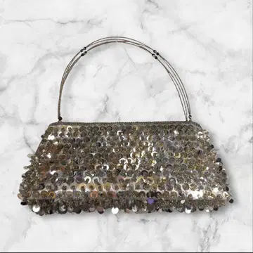 [ 레어 새상품급 ] 실버 스팽글 파티 백 포멀 백