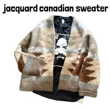 saro 구매 jacquard canadian sweater 카우친 M