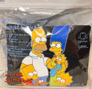 심슨 훼미리마트 콜라보 맨투맨 트레이닝복 L