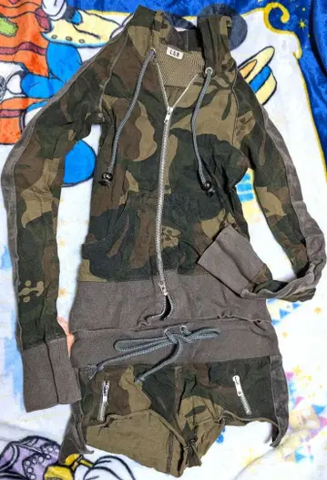 lgb 카모플라쥬 셋업 Y2K 루그랑 블루