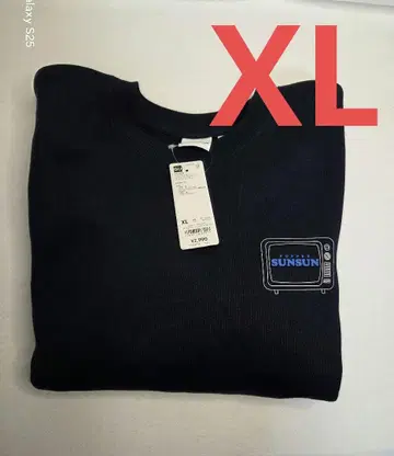 GU 퍼펫순순 헤비 웨이트 맨투맨 풀오버 네이비 XL