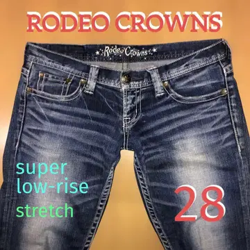 로데오 크라운즈 슈퍼 로우라이즈 스트레치 데님 28inch