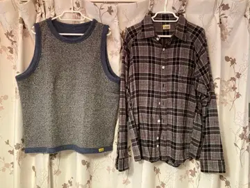 새상품급! 선라이트 빌리버 플란넬 셔츠 베스트 2장 세트 M 사이즈