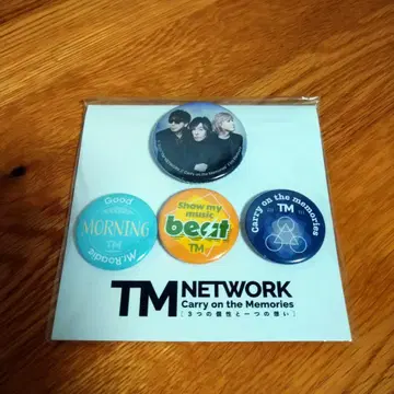TM NETWORK Carry on the Memories 캔뱃지 세트